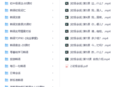 花了几千块钱搜集整理的「超全【韩语】学习资料合集」，学韩语这一份资料就足够了！