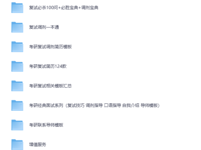 【26考研复试】历年复试真题+技巧+简历